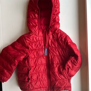 Primary Kids Red Puffer Jacket